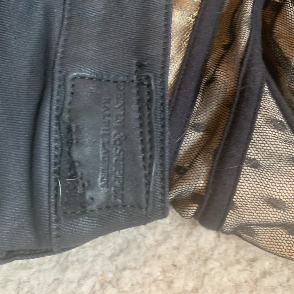 Sz 26 Ralph Lauren Coated Black Denim-NWOT - Picture 7 of 8